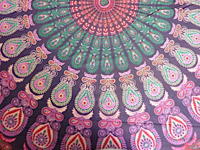 Preview: Prächtiger, großer Mandala Wandbehang Tagesdecke
